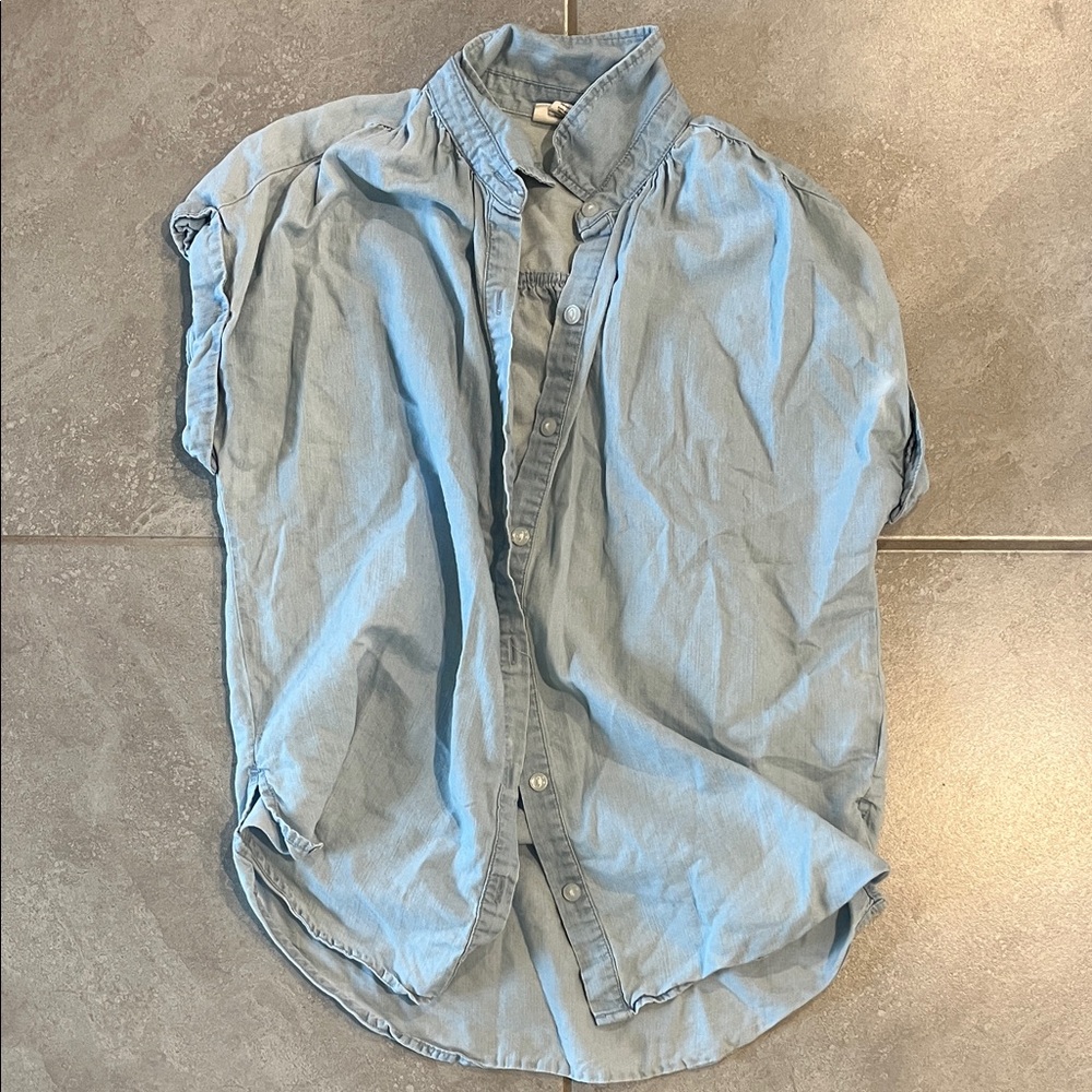 a.n.a Women's Light Blue Blouse